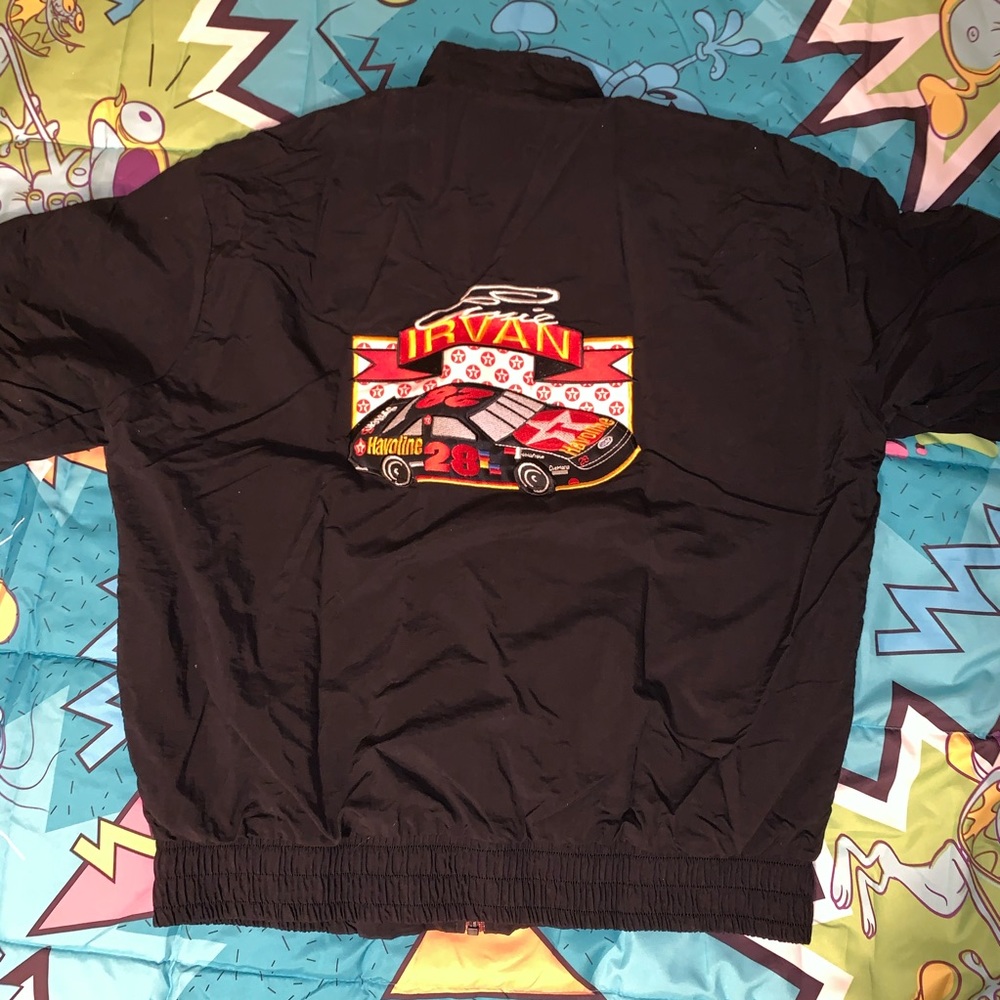 Vintage 90s Ernie Irvin Racing Windbreaker Jacket